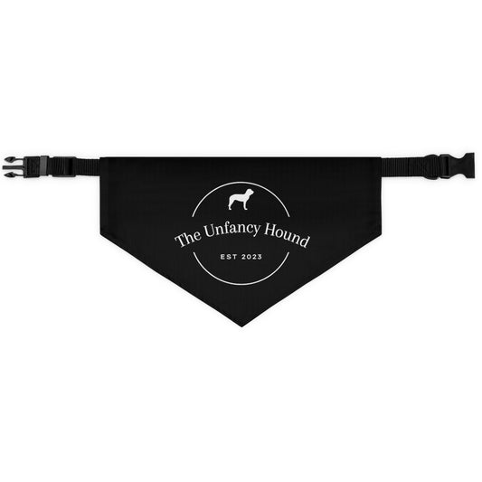 The Unfancy Hound Pet Bandana Collar – Black