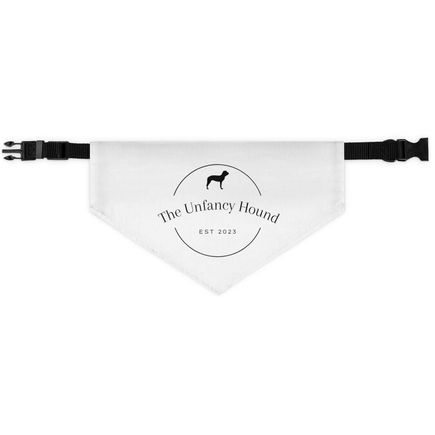 The Unfancy Hound Pet Bandana Collar – White