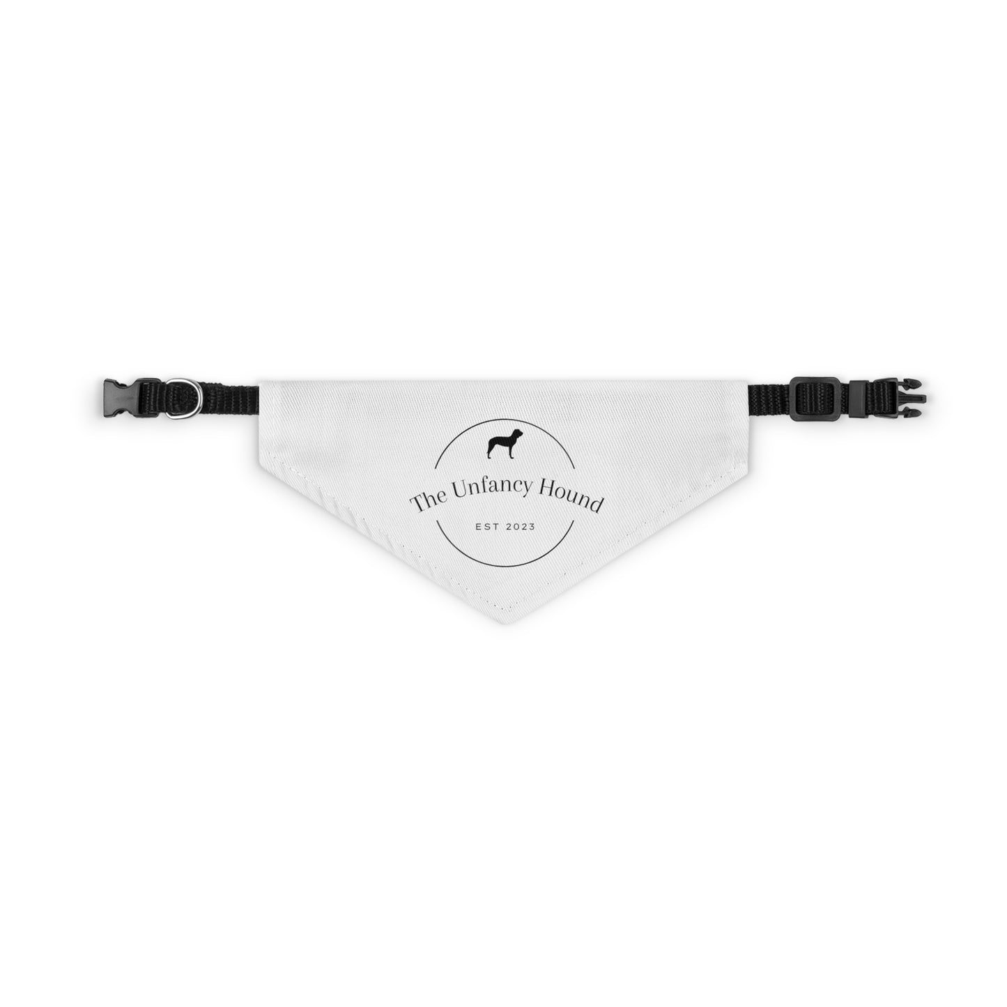 The Unfancy Hound Pet Bandana Collar – White